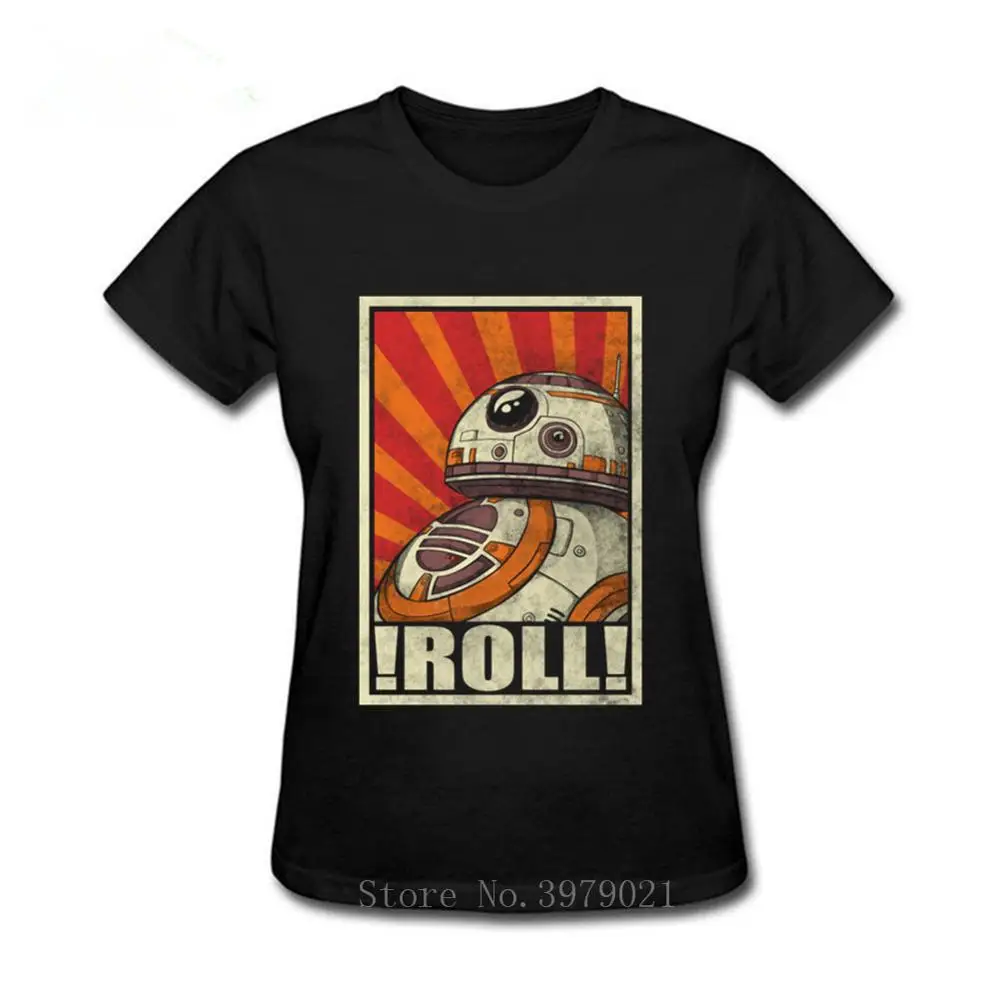 

Star Wars Roll t shirt women new design tee shirt summer t-shirt starwars robot shirt Darth Vader print top tee shirt homme