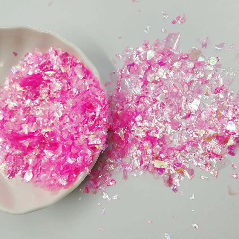 Rose 10/20g нерегулярные изоляционная бумага блесток DIY Блестки для ногтей красочные пайетками; Блестящие Блестки для нейл Арта(искусство украшения ногтей) для 3D украшение для ногтей - Цвет: Rose