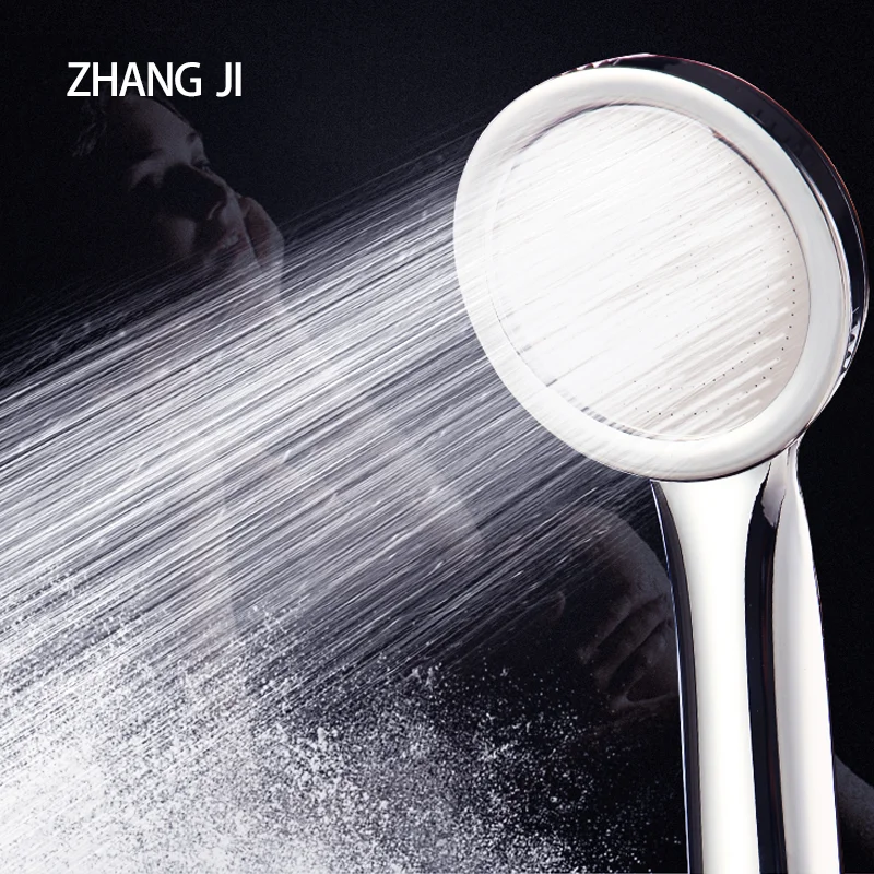 High Pressure Water Saving Rainfall Shower Head Bathroom Accessories ABS Chrome Holder Showerhead Bathroom Accessories - Image 2