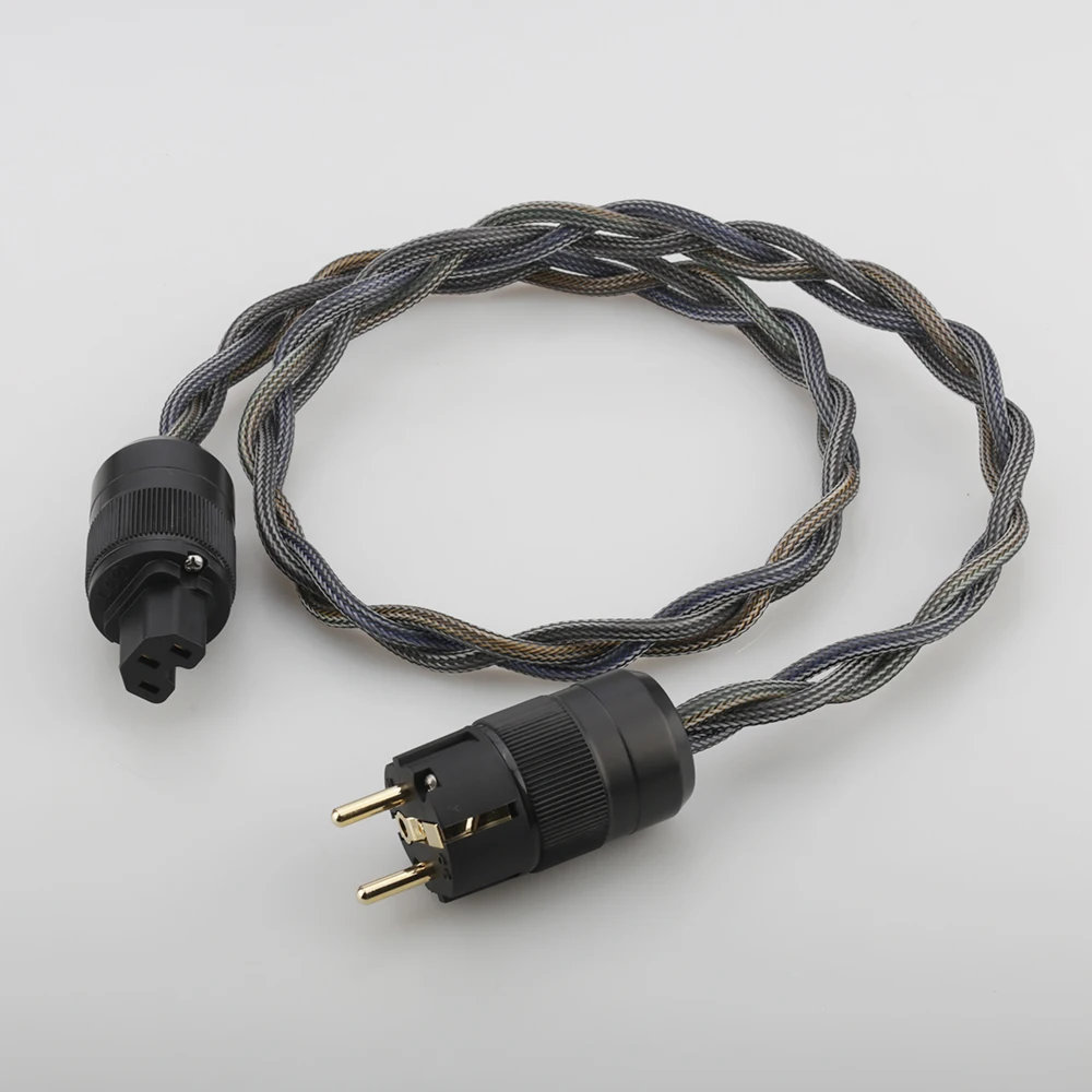 High Quality Audiocrast P103 Hi-end 4N OFC Pure copper EU Schuko Power Cable HIFI Mains cable | Электроника