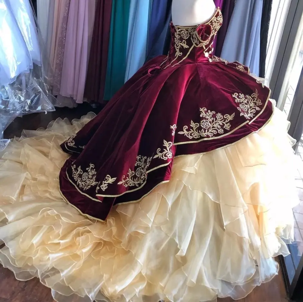 Бальное платье с открытыми плечами из тюля и органзы с аппликацией vestido de 15 anos юбка 16 платьев