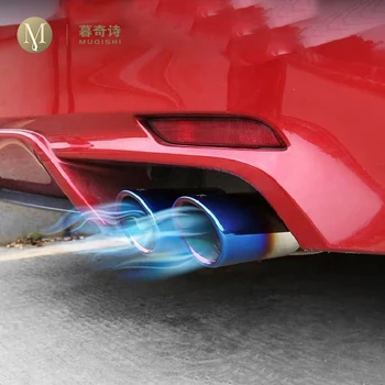 

4 pieces Exhaust tip muffler car muffler tips cutout cut out For Toyota Camry 2018 2019 83mm 8.3cm car exterior styling chroming