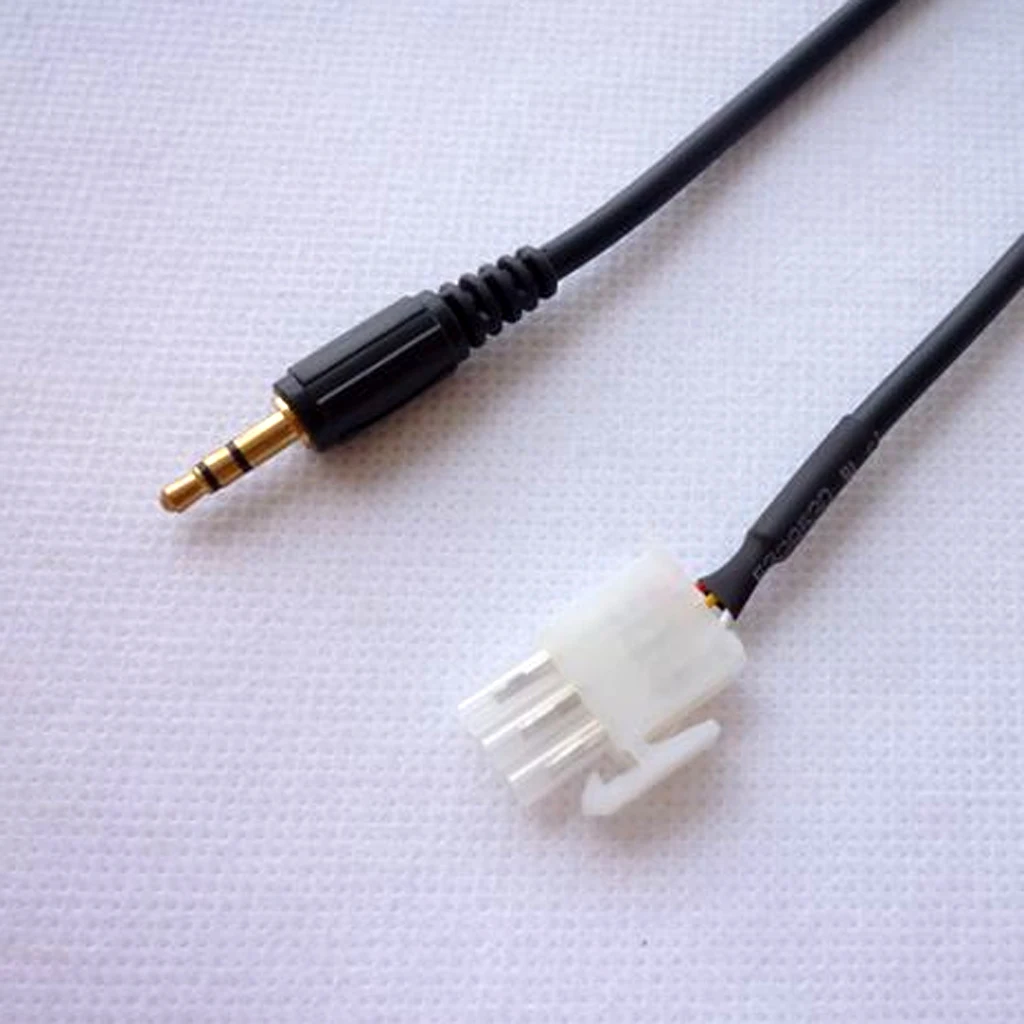 AUX 3.5mm Auxiliary Audio Cable Male Line 3-PIN for Honda GL1800 Goldwing 2001-2014 Motorcycle, Compatible wirh Samrtphones