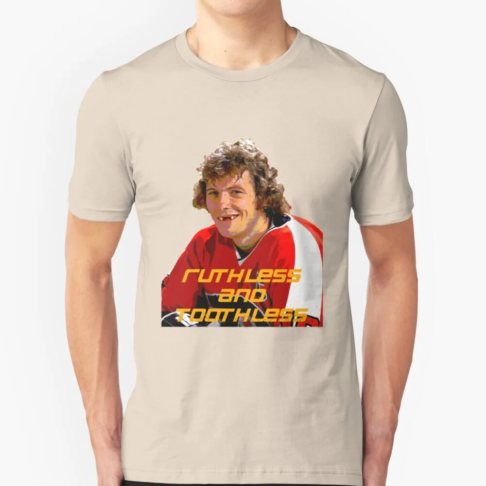 Bobby Clarke Ruthless And Toothless T Shirt Round Collar Short Sleeve  T-Shirts G7A Game7 Game7Apparel Bobby Clarke Hockey Teeth - AliExpress