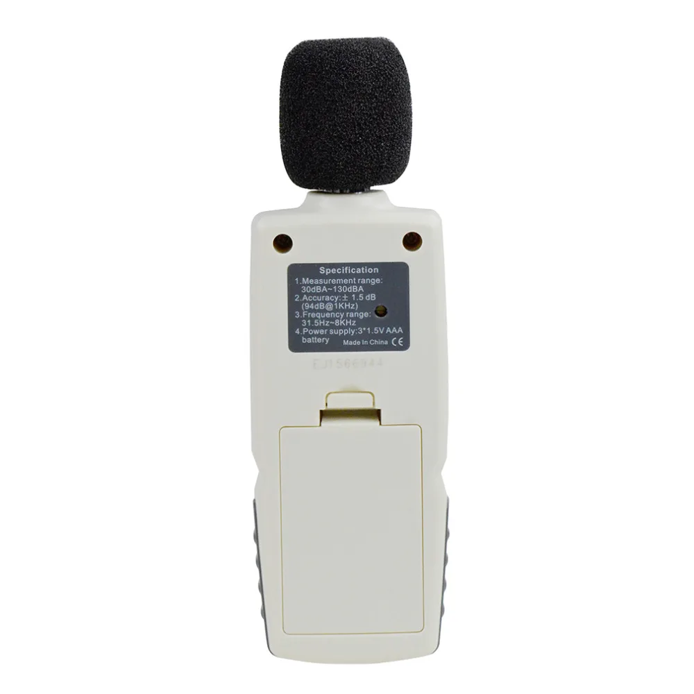 Цифровой измеритель уровня звука цифровой измеритель уровня шума ЖК-экран Аудио голосовое Описание метр 30-130 дБ в децибеле ЖК-анализатор тестер