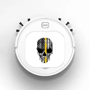 

Smart Robot Vacuum Cleaner Rechargeable USB Auto Sweeping Mop Clean Robot Sweeping Cleaner Thin Yellow Line Punisher Skull