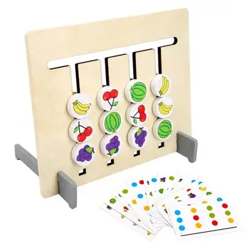 

Children's Educational Toys Double Sided Matching Fruit Game Logical Reasoning Training Parent-child Interactive Montessori Toy