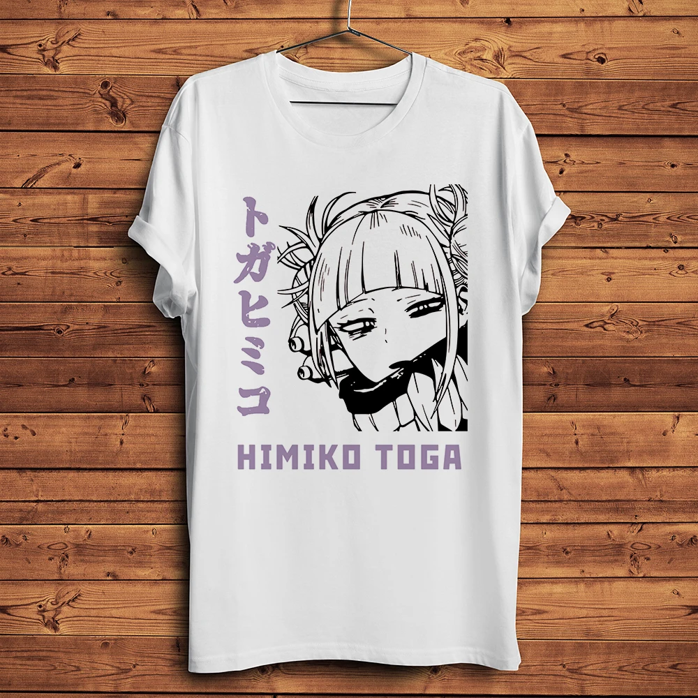 Himiko Toga Anime Graphic Unisex Summer Tee - White Casual Otaku Shirt