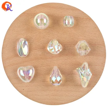 

Cordial Design 100Pcs DIY Beads Making/Jewelry Accessories/Hand Made/Aurora Effect/Connectors/Earring Findings/Acrylic Beads
