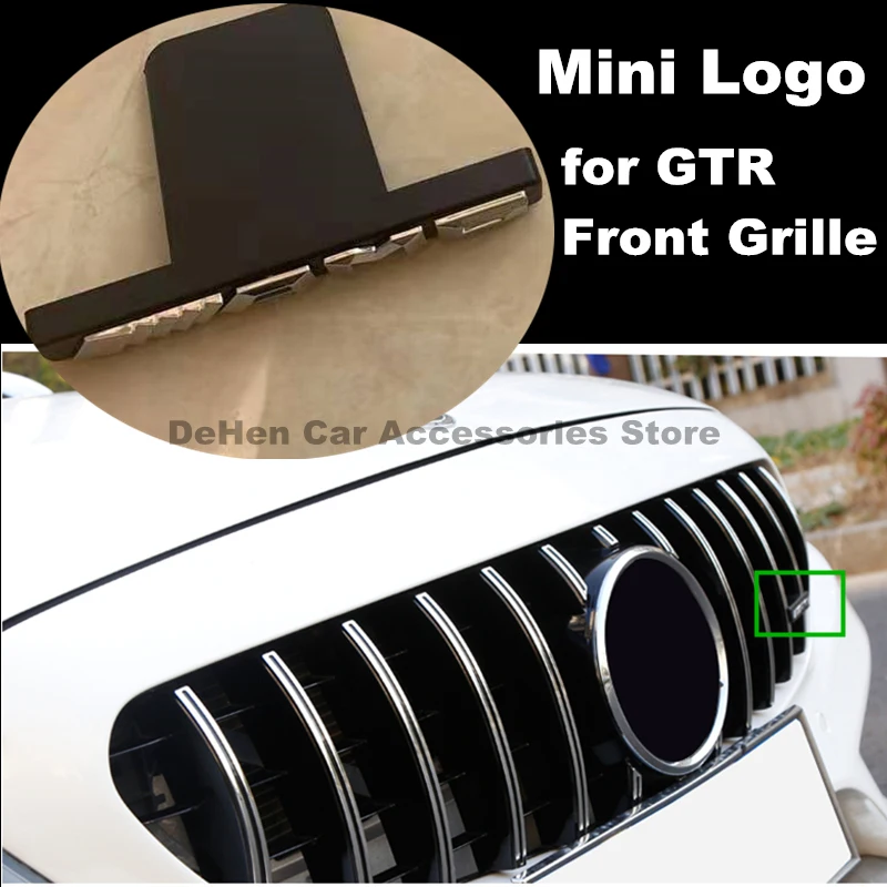 GTR Стиль передняя решетка AMG мини логотип A B C E класс W176 W246 W204 W205 W212 W213 GLC X253 GLE W292 подходит для всех моделей автомобилей GTR AL