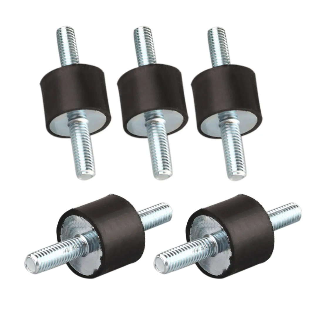 DWZ 5pcs New 15*20mm  M6 Anti Vibration Rubber Mounts Isolators Bobbins Silentblock