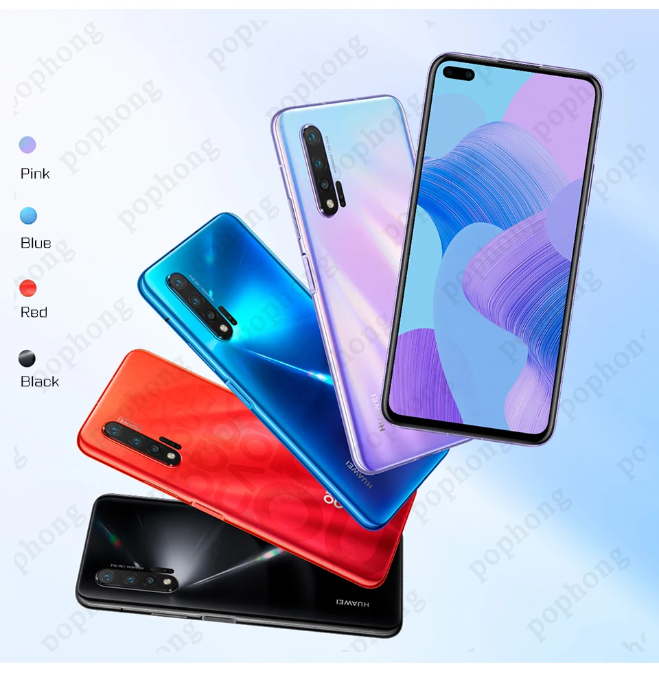 HUAWEI Nova 6 мобильный телефон 6,57 дюймов Kirin 990 Восьмиядерный Android 10,0 разблокировка отпечатков пальцев Google Play