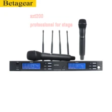 Betagear беспроводной микрофон системы UHF MIC ATX200 Профессиональный mikrafon ручной микрофон профессиональный mikrafon mic беспроводной UHF беспроводной микрофон