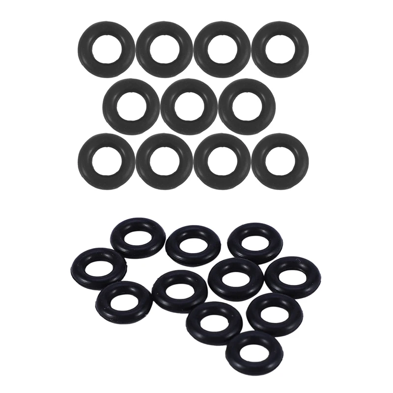 

20 Pcs Black Rubber Oil Seal O Shaped Rings Seal Washers 10 x 2 mm & 8 x 4 x 2 mm