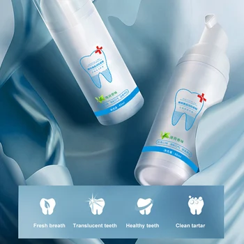

Foam Toothpaste Deep Cleaning Teeth Whitening Stain Removal Refreshing Toothpaste FO Sale