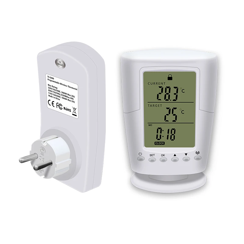 Беспроводной WiFi термостат RF штекер дистанционного управления Умный дом термостат контроль температуры Лер для внутреннего отопления охлаждения
