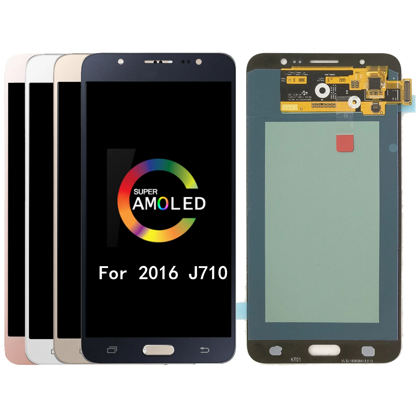 

100% Tested For Samsung Galaxy J7 2016 J710FN J710F J710M J710 LCD Display Touch Screen Digitizer Brightness Adjustable Assembly