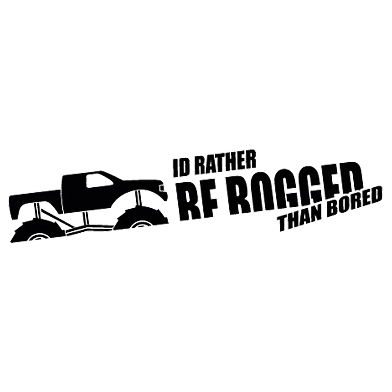 

16*4cm I'D RATHER BE BOGGED Sticker Decal Funny Car Window Bumper Novelty JDM Drift Vinyl Decal Sticker