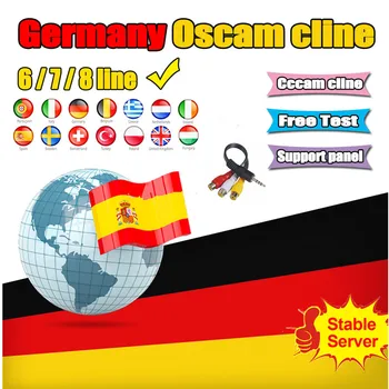 

2020 stable oscam cccam for Europe oscam Germany-spain clines Satellite tv Receiver 6/7/8 lines WIFI FULL HD DVB-S2 ccam Support