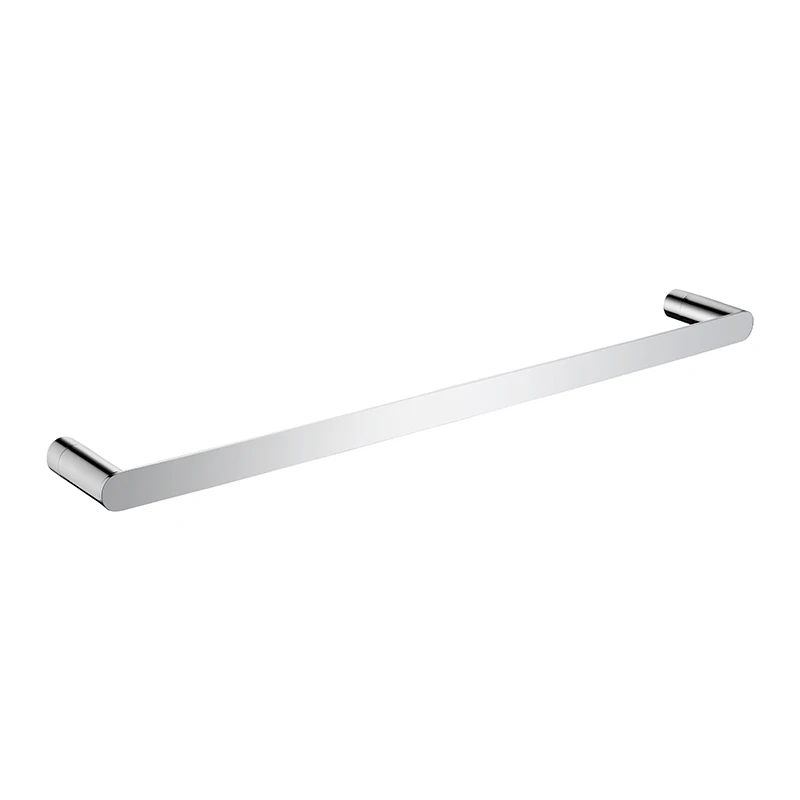 Towel Bar B Современные аксессуары для ванной комнаты хромированная отделка стойка для туалетной бумаги Полка для полотенец Держатель для стекла настенный крючок набор аксессуаров для ванной комнаты - Цвет: Towel Bar B