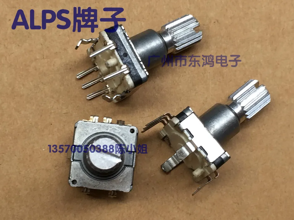 

2PCS/LOT ALPS Alps type EC11 encoder with switch 30, positioning number 15, pulse spot saw axis 15mm