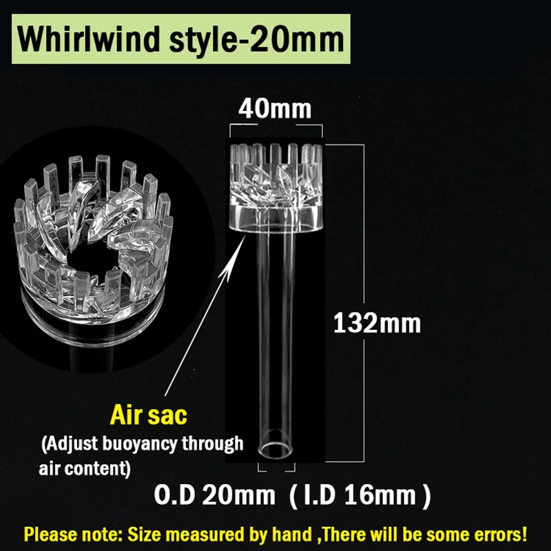 Aquarium Skimmer Acrylic Lily Pipe Spin Surface Inflow Outflow Aquarium Fish Tank Water Plant Tank Filter Degreasing Film Basket 