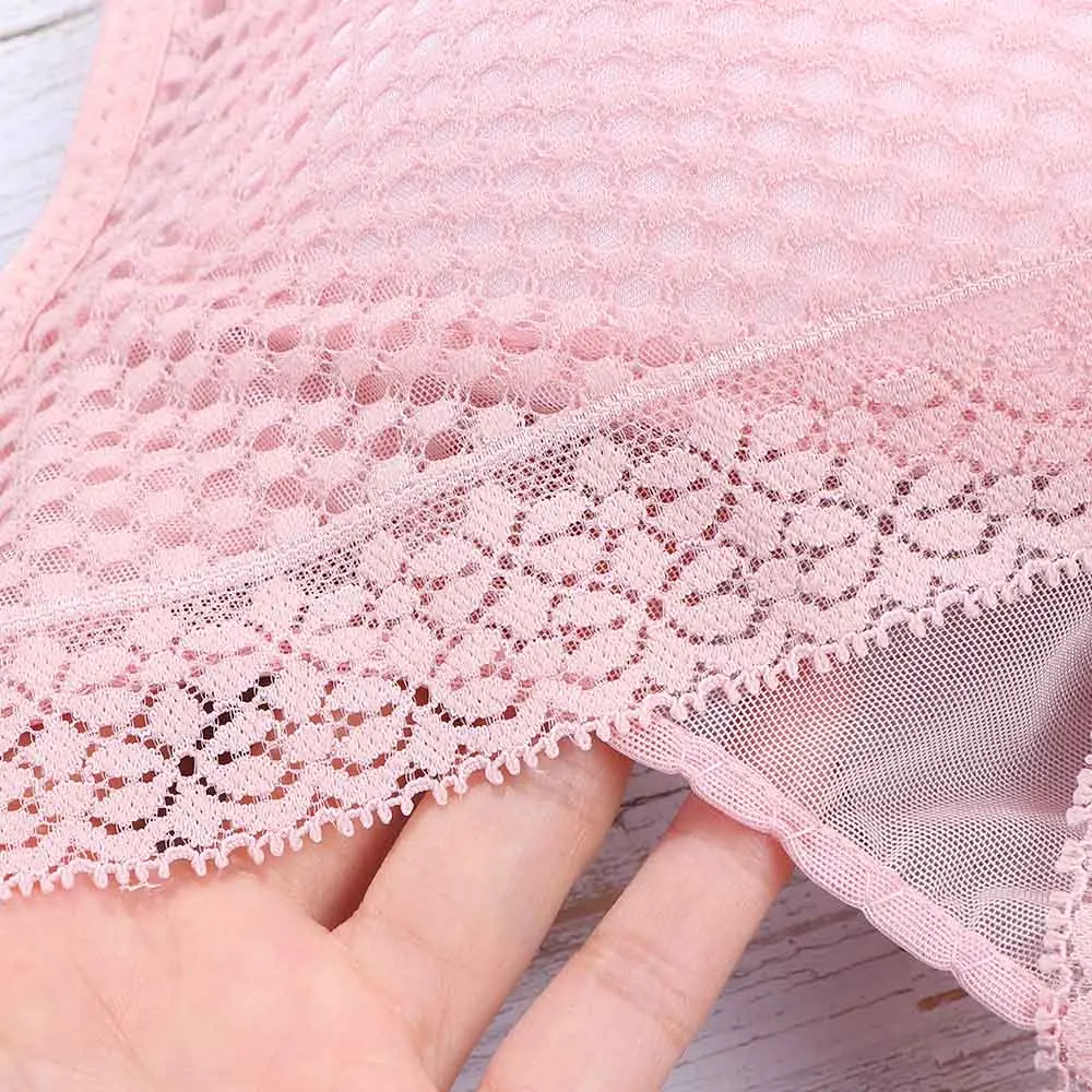 Женский кружевной бюстгальтер без косточек, сексуальное женское белье, топ на бретелях, бюстгальтер, светильник, мягкое беспроводное нижнее белье