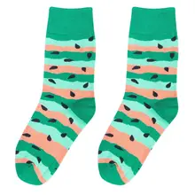 Осенние новые трендовые рождественские носки harajuku calcetines mujer, креативные носки с фруктовым принтом, модные милые дышащие Хлопковые женские носки