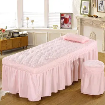

35 1pc Brief Cotton Beauty Bed Skirt 70*190cm Beauty Salon Bedspread with Hole Customized Size multiple colour #sw