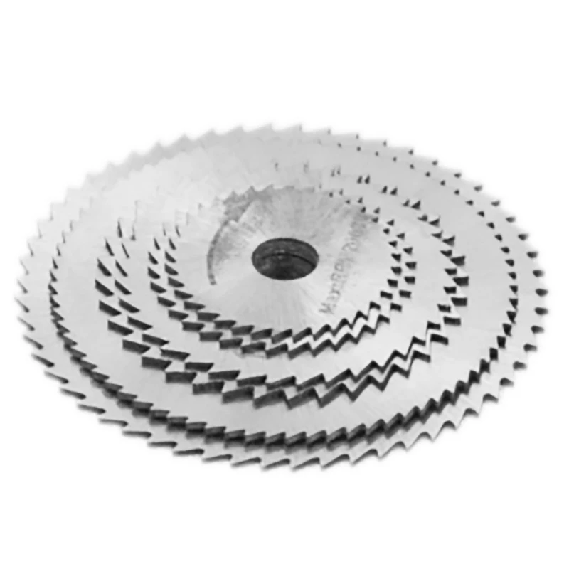 7Pcs HSS Cutting Disc Rotary Tool 22/25/32/35/44/50mm Circular Saw Blades Cutting Wheel Discs Mandrel For Dremel Discs Cut off
