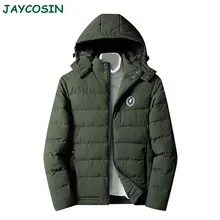 Мужская одежда, модная зимняя теплая куртка, мужские толстые пуховые пальто на молнии, мужская повседневная однотонная куртка с длинным рукавом, пальто 1108