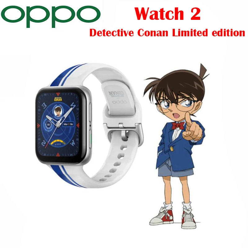 Nuovo originale OPPO Watch 2 Detective Conan Limited Edition 42mm Smart  Band eSIM Cell Phone 1G 8G 1.75 pollici AMOLED flessibile NFC GPS|Smart  Watches| - AliExpress