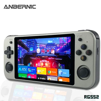 Anbernic-consola de videojuegos Retro RG552, sistemas duales, Android, Linux, de bolsillo, 64 GB + 4000 juegos integrados 1
