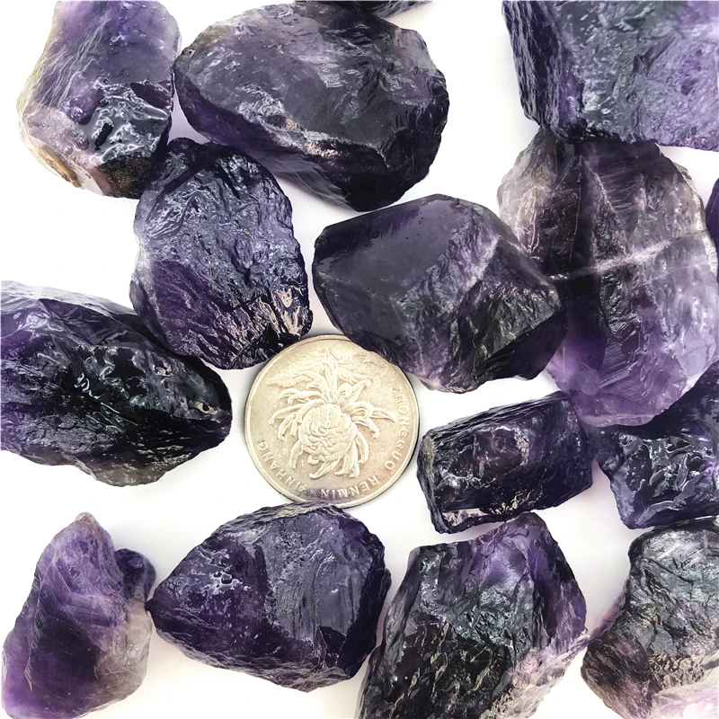 Wholesale 100g 20-50mm Natural Amethyst Crystal Rough Raw Original Stone Rock Specimen Minerals Natural Quartz Crystals