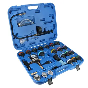

28pcs Universal Radiator Pressure Tester Vacuum Type Cooling System Test Detector Detector Tool Kits Car repair Tool