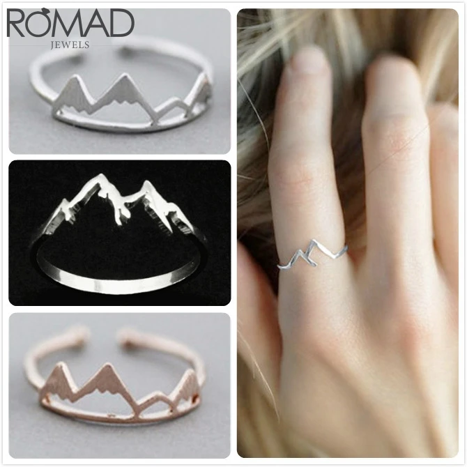ROMAD горное кольцо Регулируемый кольца для женщин Свадебные обручальные