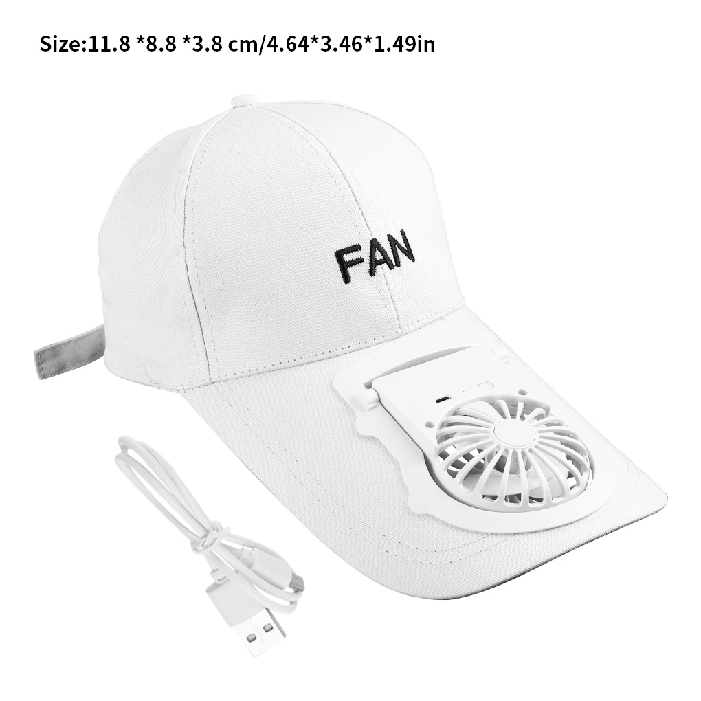 Hat Fan Sun Visor Sports Cooling Peaked 