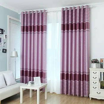 

Curtains for Living Dining Room Bedroom Luxury Modern Minimalist Curtain Drapes Blackout Purple Full Shade Curtain Decoration