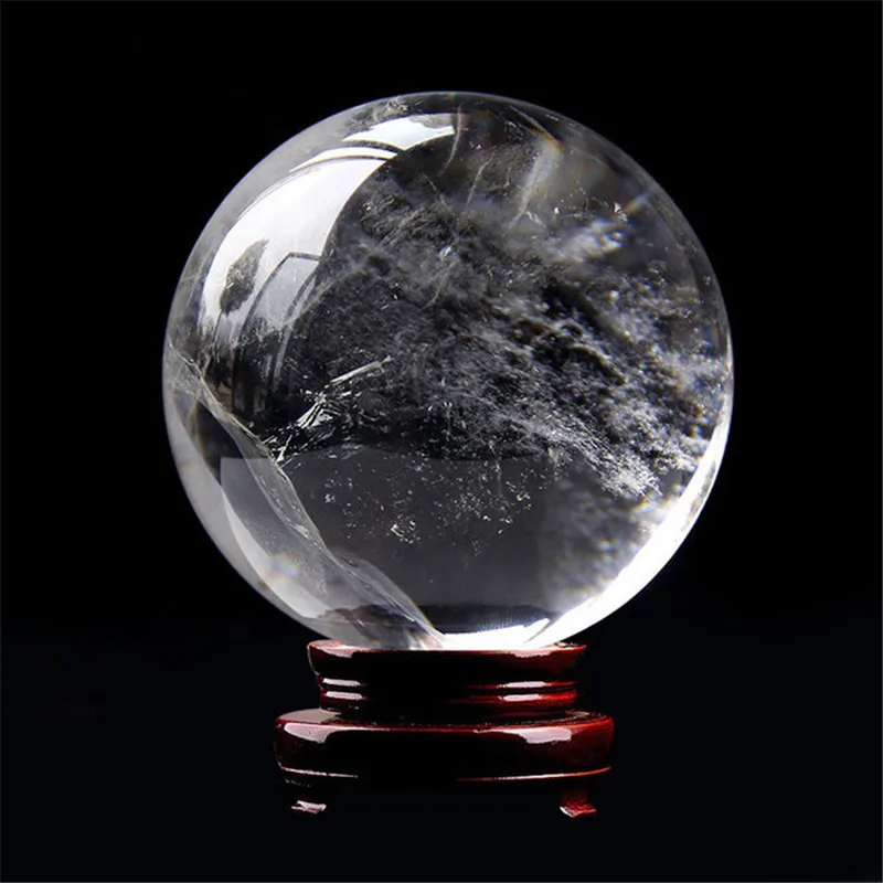 Большие натуральные камни прозрачный белый кристалл шар Рок кварцевые бусины фэншуй лечение здоровья украшения дома подарки на удачу минеральный образец
