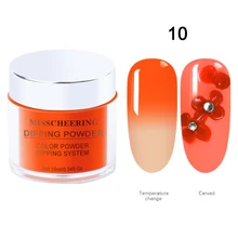 Изменение температуры ногтей инфильтрация блестящая пудра погружение согревающий порошок для ногтей QRD88
