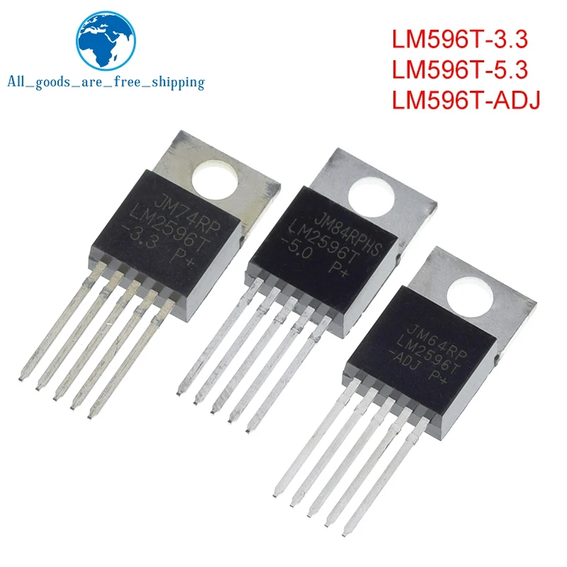 10 шт. IC LM2596T ADJ 3.3 5.0 220 Напряжение регулятор 3A Регулируемая Новый|voltage regulator|regulator