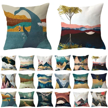 

Plush Smooth Pillow Case Home Decor Abstract Printing Decorative Pillowcases Bedding Throw Cushion Cover 45*45 Dakimakura