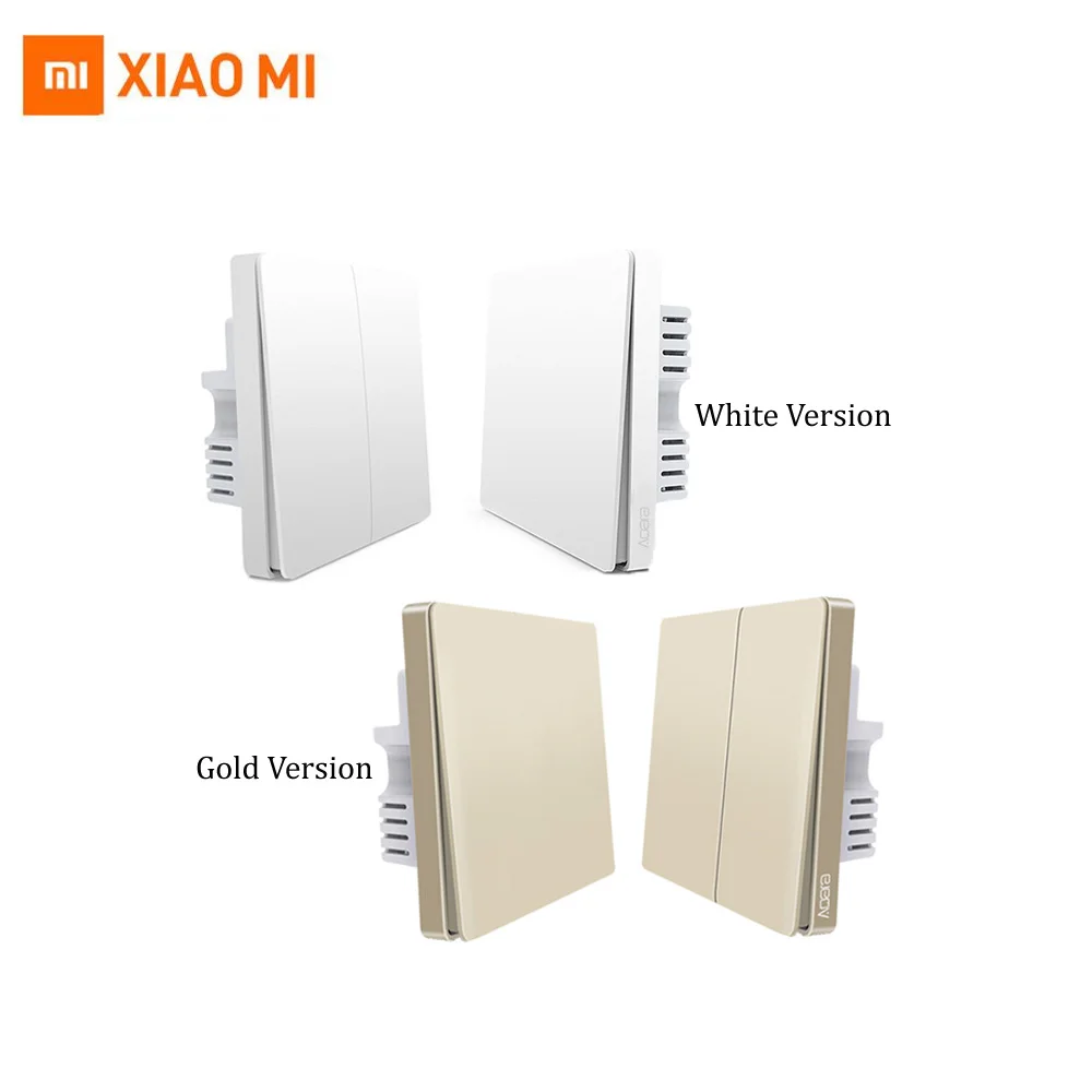 

Xiaomi Aqara Switch ZigBee Smart Home Light Control Zero Line Fire Wire Wireless Key Wall Switch MiHome APP work with Gateway