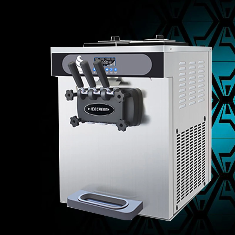 R22 / R410A Hot Italian Ice Cream Desktop Mini Soft Ice Cream Shake