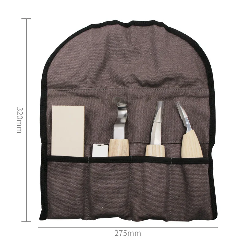 5PCS Chrome Aanadium alloy Steel Woodworking Knif Kit Hand Carved Cutter DIY Hand Chisel Wood cariving tool High Quality
