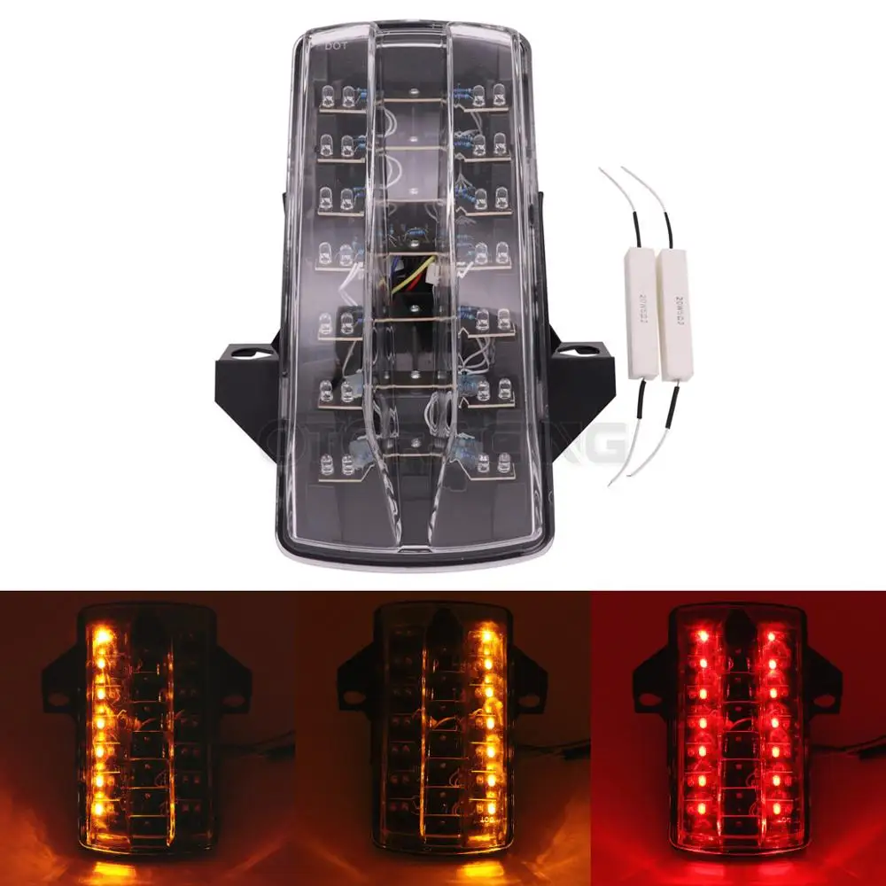 

Motorcycle LED Tail Lights Brake Turn Signals Lights For Suzuki SV 650 1000 SV650 SV650S SV650A SV1000 SV1000S 2003-2011