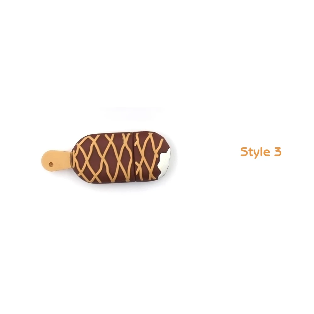style 3 Usb флеш-накопитель, ручка-накопитель, мороженое, милый, 32 ГБ, 64 ГБ, карта памяти, 16 ГБ, 8 ГБ, u-диск, флеш-накопитель, внешнее хранилище, мультфильм, подарок, планшет - Цвет: style 3