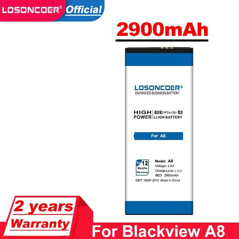 LOSONCOER 2900mAh Battery For Blackview A8 Mobile Phone ~In Stock | Мобильные телефоны и аксессуары