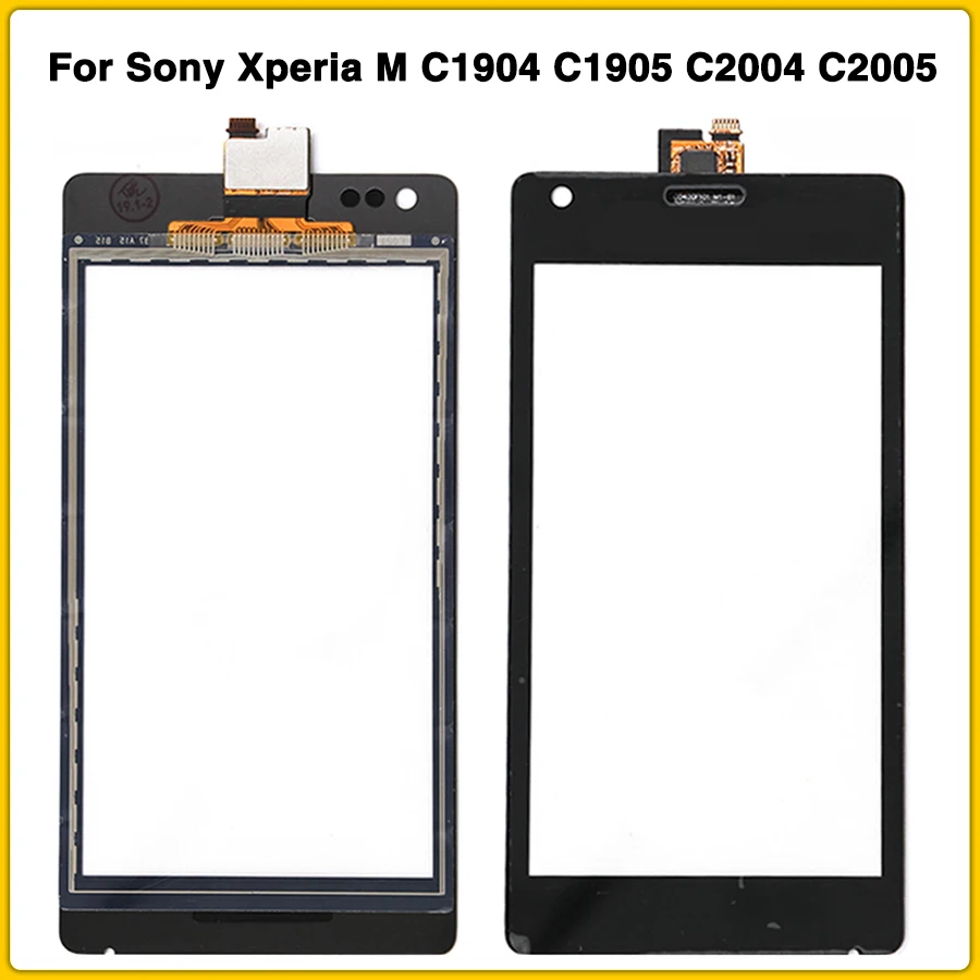 

New touchscreen For Sony Xperia M C1904 C1905 C2004 C2005 Touch Screen Panel Digitizer Sensor Outer Glass Lens
