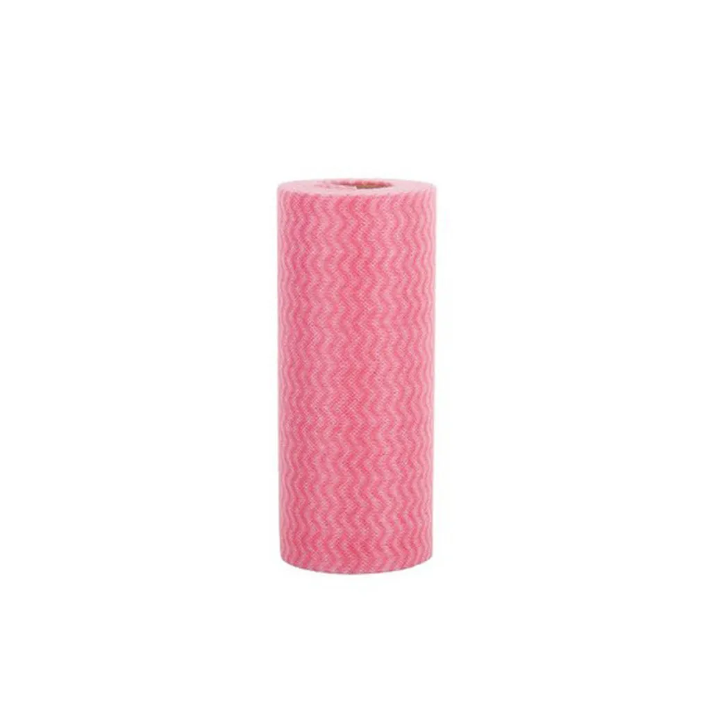 1 Roll Eco-friendly Cleaning Wash Cloth Non Woven Duster Cloth Dish Cloth Break Point No Oil Rag Furniture Items Kitchen Towels